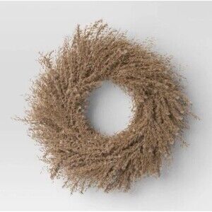 Threshold Pampas Preserved Wreath Neutral Boho Farmhouse Decor New
